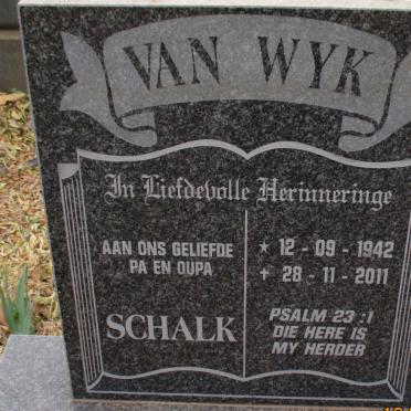 WYK Schalk, van 1942-2011