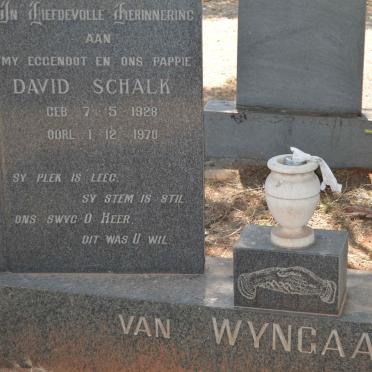 WYNGAARDT David Schalk, van 1928-1970