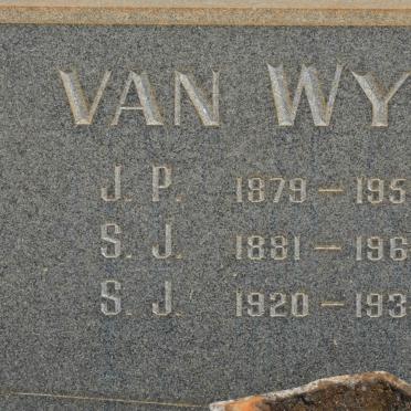 WYK J.P., van 1879-1958 &amp; S.J. 1881-1964 :: VAN WYK S.J. 1920-1934