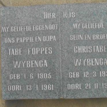 WYBENGA Tabe Foppes 1905-1961 :: WYBENGA Chris Tabe 1939-1964