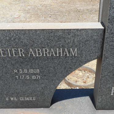 WYK Pieter Abraham, van 1909-1971