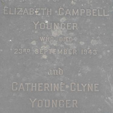 YOUNGER Elizabeth Campbell -1943 :: YOUNGER Catherine Clyne -1953