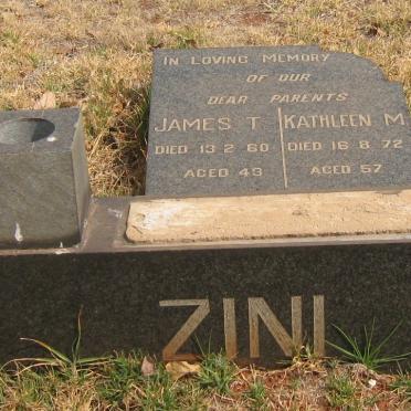 ZINI James T. -1960 &amp; Kathleen M. -1972