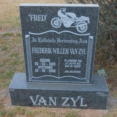 ZYL Frederik Willem, van 1920-2002