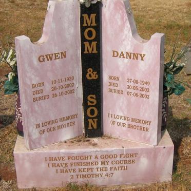 ? Danny 1949-2003 &amp; Gwen 1930-2002