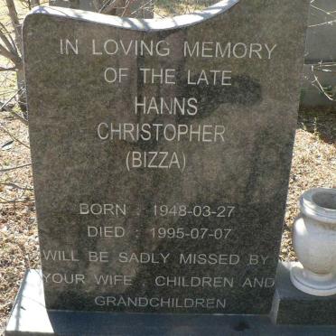 ? Hanns Christopher 1948-1995