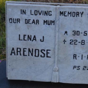 ARENDSE Lena J. 1916-1978