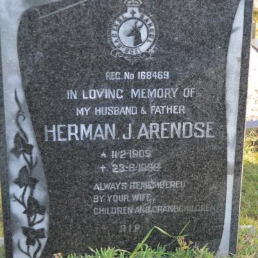 ARENDSE Herman J. 1909-1969