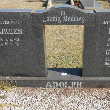 ADOLPH Maureen 1943-1972 :: ADOLPH Edreen 1966-1972 :: ADOLPH Chernin 1971-1972
