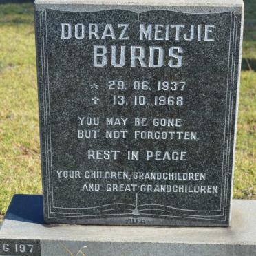 BURDS Doraz Meitjie 1937-1968