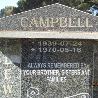 CAMPBELL Llewellyn Vivian 1939-1970