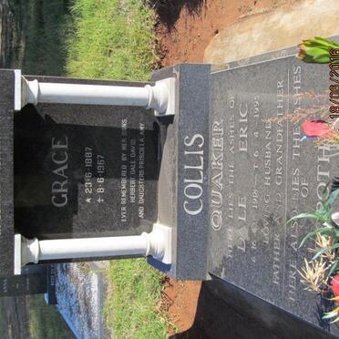 COLLIS Grace 1887-1967 :: QUAKER Dale Eric 1918-1995 &amp; Dorothy 1914-2013