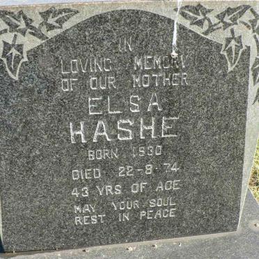 HASHE Elsa 1930-1974