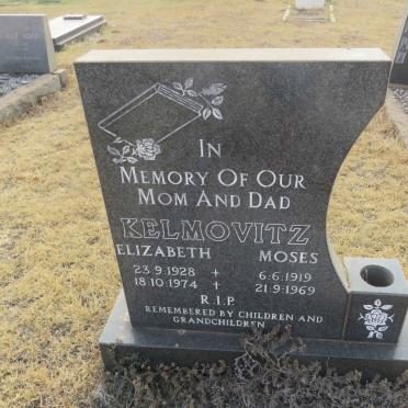 KELMOVITZ Moses 1919-1969 &amp; Elizabeth 1928-1974