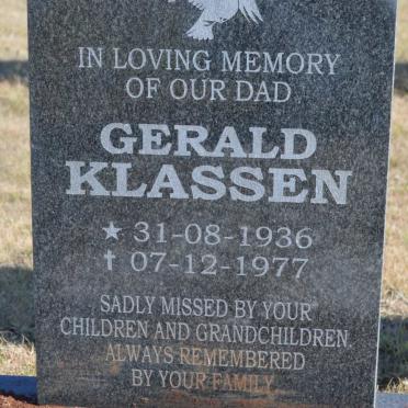 KLASSEN Gerald 1936-1977