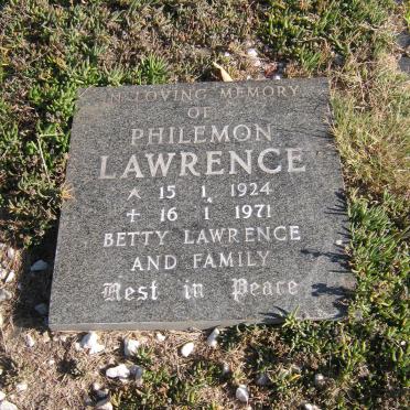 LAWRENCE Philemon 1924-1971 &amp; Betty 1927-2010 :: LAWRENCE Philemon 1924-1971