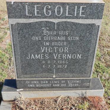 LEGOLIE Victor James Vernon 1945-1972