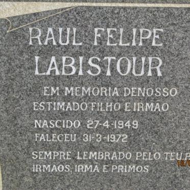LABISTOUR Raul Felipe 1949-1972