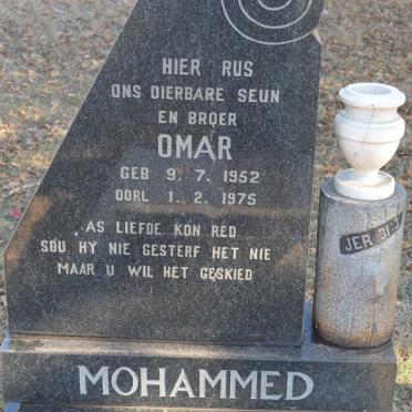 MOHAMMED Omar 1952-1975