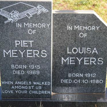 MEYERS Piet 1915-1969 &amp; Louisa 1912-1980