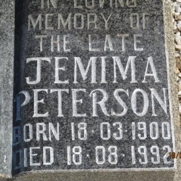 PETERSEN William 1893-1972 &amp; Jemima 1900-1992
