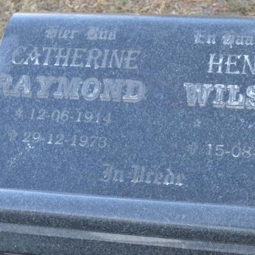 RAYMOND Catherine 1914-1973 :: WILSON Henry -1979