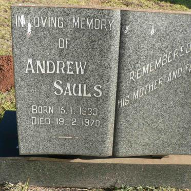 SAULS Andrew 1933-1970