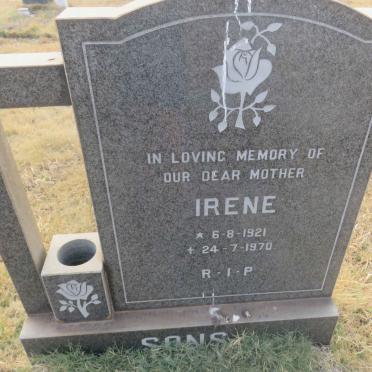 SONS Irene 1921-1970