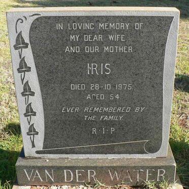 WATER Iris, van der -1975 :: VAN DER WATER Vernan Patrick 1947-1996