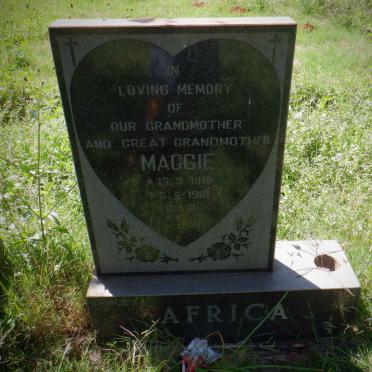 AFRICA Maggie 1901-1981