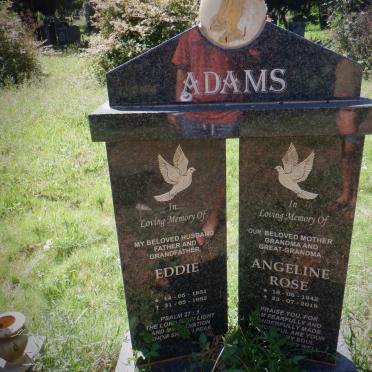 ADAMS Eddie 1931-1982 &amp; Angeline Rose 1942-2019