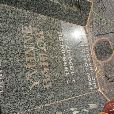 BARLOW Yvonne 1938-1990