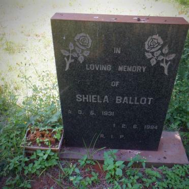 BALLOT Shiela 1931-1984