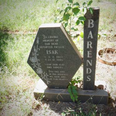 BARENDS Isak 1929-1985