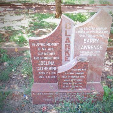CLARKE Barry Lawrence 1928-2015 &amp; Joelina Catherine 1931-1987