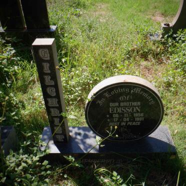 GILCHRIST Edisson 1956-1981
