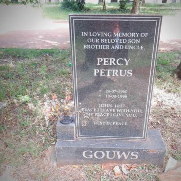 GOUWS Percy Petrus 1960-1998