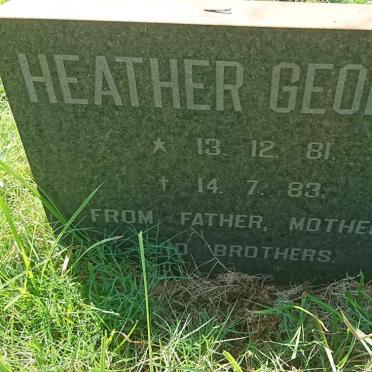 GEORGE Heather 1981-1983