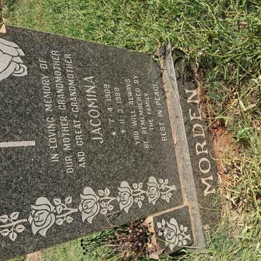 MORDEN Jacomina 1909-1988