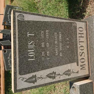 MOSOTHO Louis T. 1971-1999