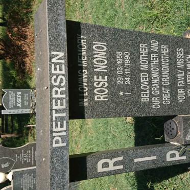 PIETERSEN Rose Nonoi 1958-1990