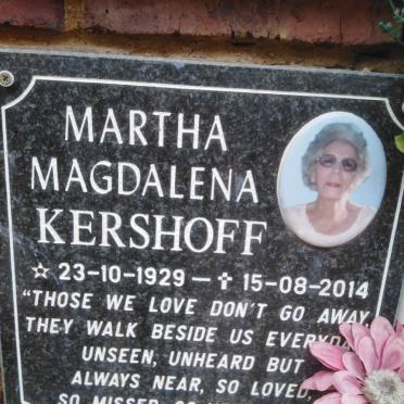 KERSHOFF Martha Magdalena 1929-2014