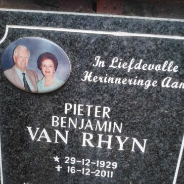 RHYN Pieter Banjamin, van 1929-2011