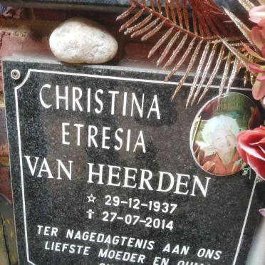 HEERDEN Christina Etresia, van 1937-2014