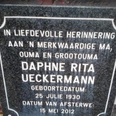 UECKERMANN Daphne Rita 1930-2012
