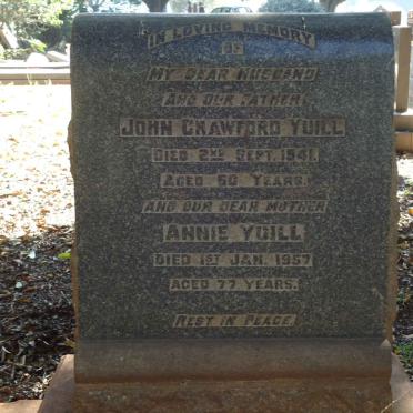 YUILL John Crawford -1941 &amp; Annie -1957