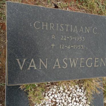 ASWEGEN Christiaan C., van 1953-1953