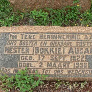 AUCAMP Hester 1922-1936