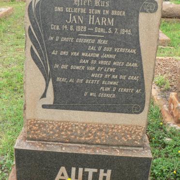 AUTH Jan Harm 1928-1945