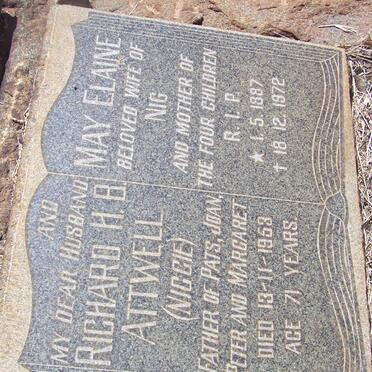 ATTWELL Patricia Ainslie -1947 :: ATTWELL Richard H.B. -1953 &amp; May Elaine 1887-1972